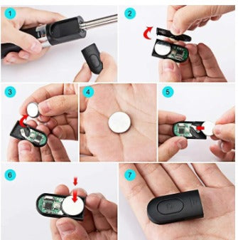 Best 4 in 1 Wireless Selfie Stick R1S (With Light ) R1 (Without Light) Tripod with Bluetooth Shutter selfie Light foldable Selfie stick for all Phone Extendable 70CM