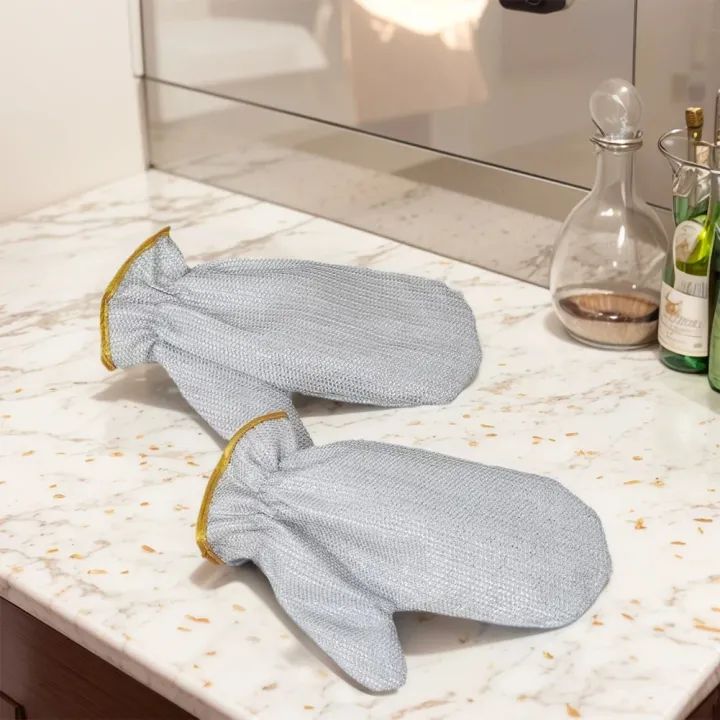 New Steel Wire Dishwashing Gloves for Kitchen Cleaning