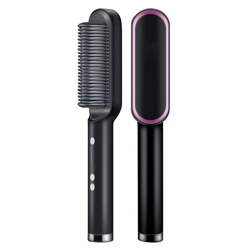 909 Brush Hair Straightener Brush For Girls Comb Style / Hair Styling Hair Comb Brush Multi Colorf