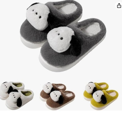 Lady Fluffy Flat Warm Slippers