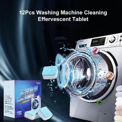 12 pcs Washing Machine Cleaning Tablets