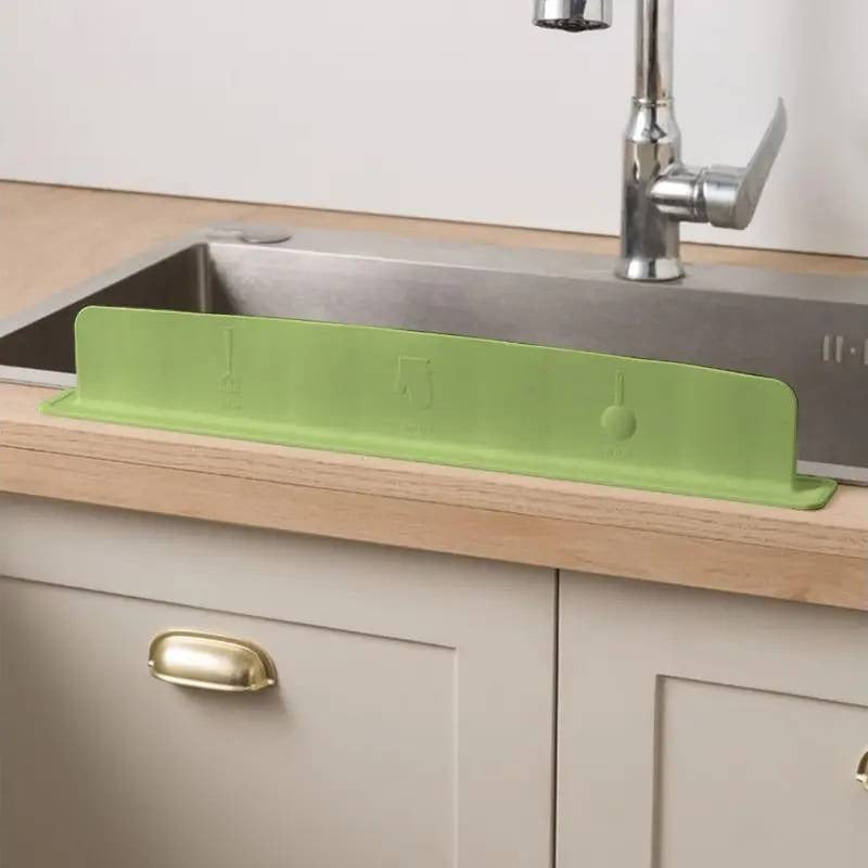 Silicone Sink Splash Guard with Suction Cup – Reusable Waterproof Kitchen Countertop Protector