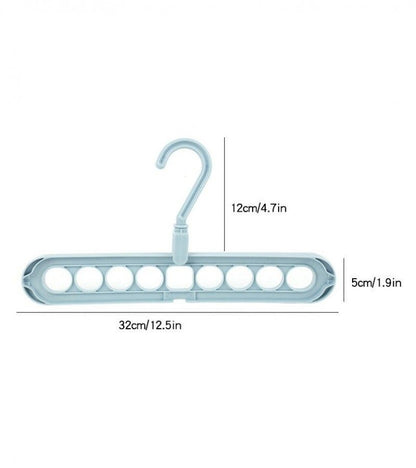 9 Hole Hanger Multifunction Magic Clothes Hanger Organizer 360 Rotate Folding Hangers