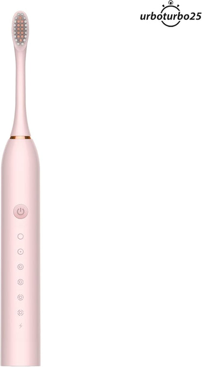 6 Modes Sonic Electric Toothbrushes for Adults Kids Smart Timer Rechargeable Whitening Toothbrush IPX7 Waterproof 4 Brush Head