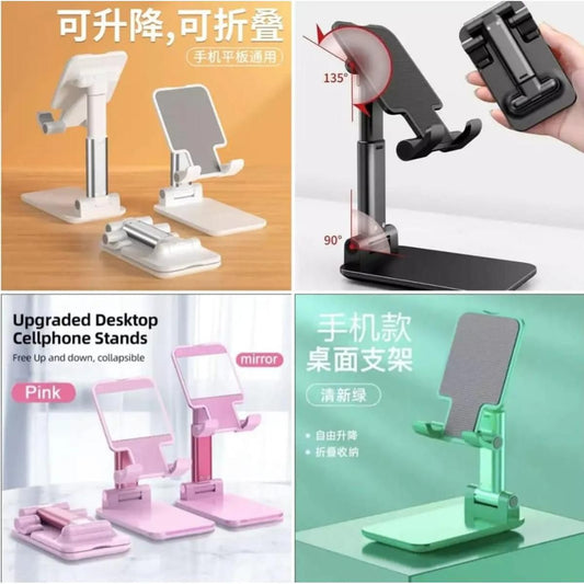 Portable Smart Foldable Mobile Stand Adjustable Angle Phone Holder for Hands-Free Watching Gaming and Video Calling