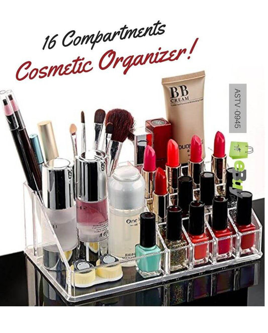 10 Grids Lipstick & Cosmetic Organizer Acrylic