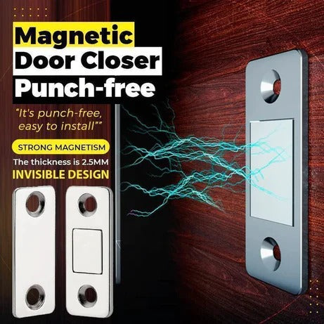 Strong Door Closer Magnetic Door Catch Latch Door Magnet for Furniture Cabinet Cupboard with Screws (Pack of 3 Set)