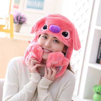 New Hot Bunny Hat Ear Moving Jumping High Quality Rabbit Hat Cute Animal Ear Flap Hat