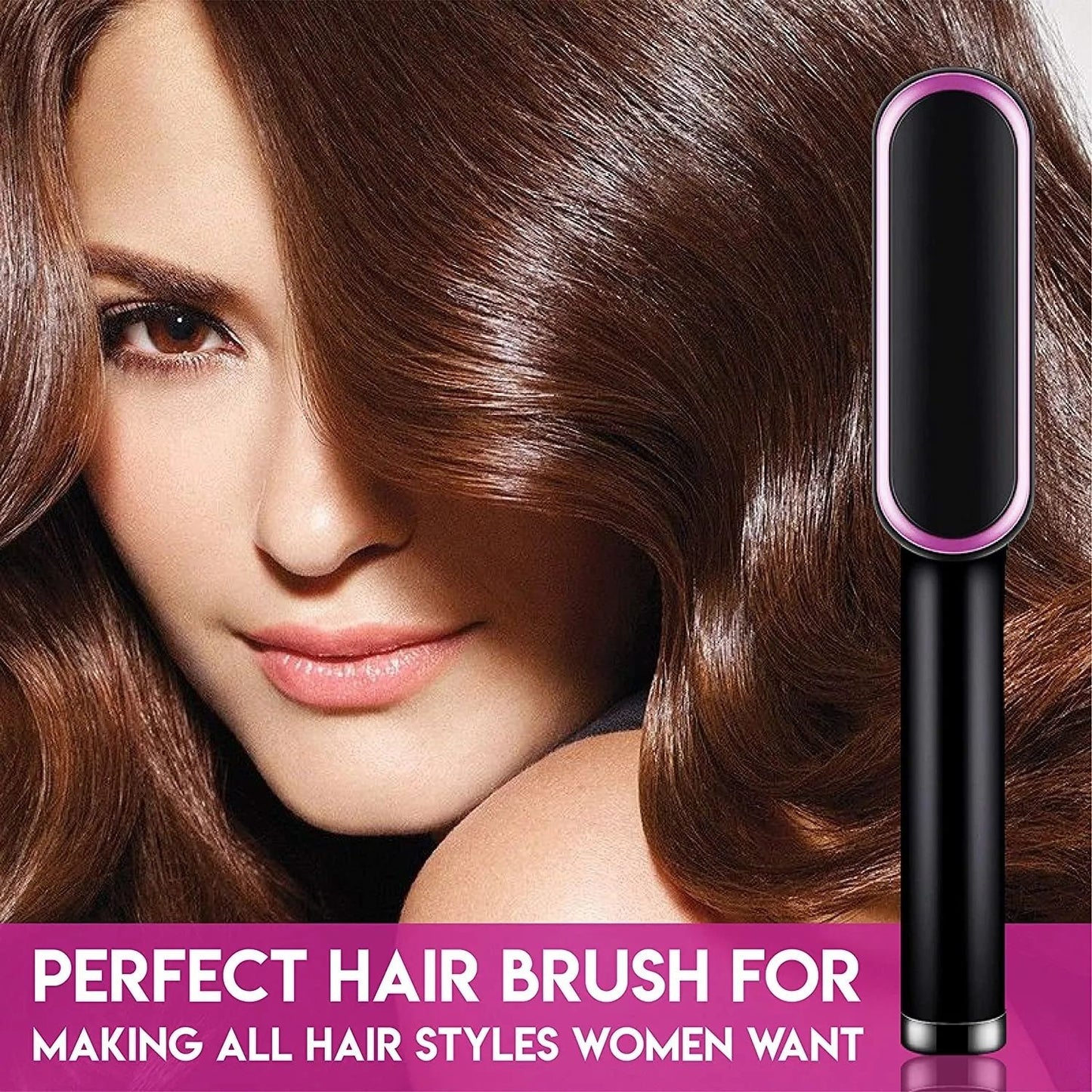909 Brush Hair Straightener Brush For Girls Comb Style / Hair Styling Hair Comb Brush Multi Colorf